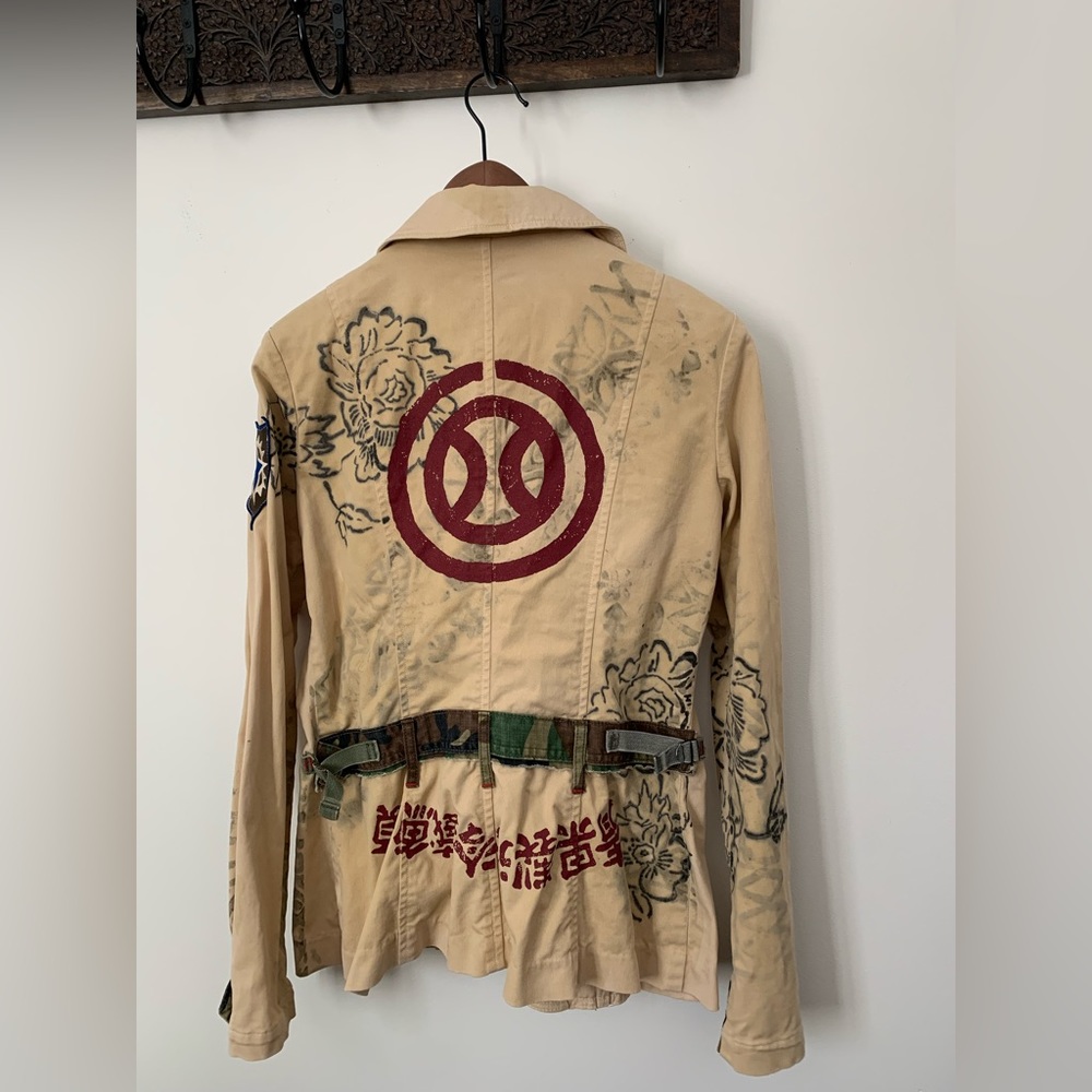 Ripley U.S.R.C Embroidered Utility Jacket Patchwork Print Size S - Picture 9 of 12